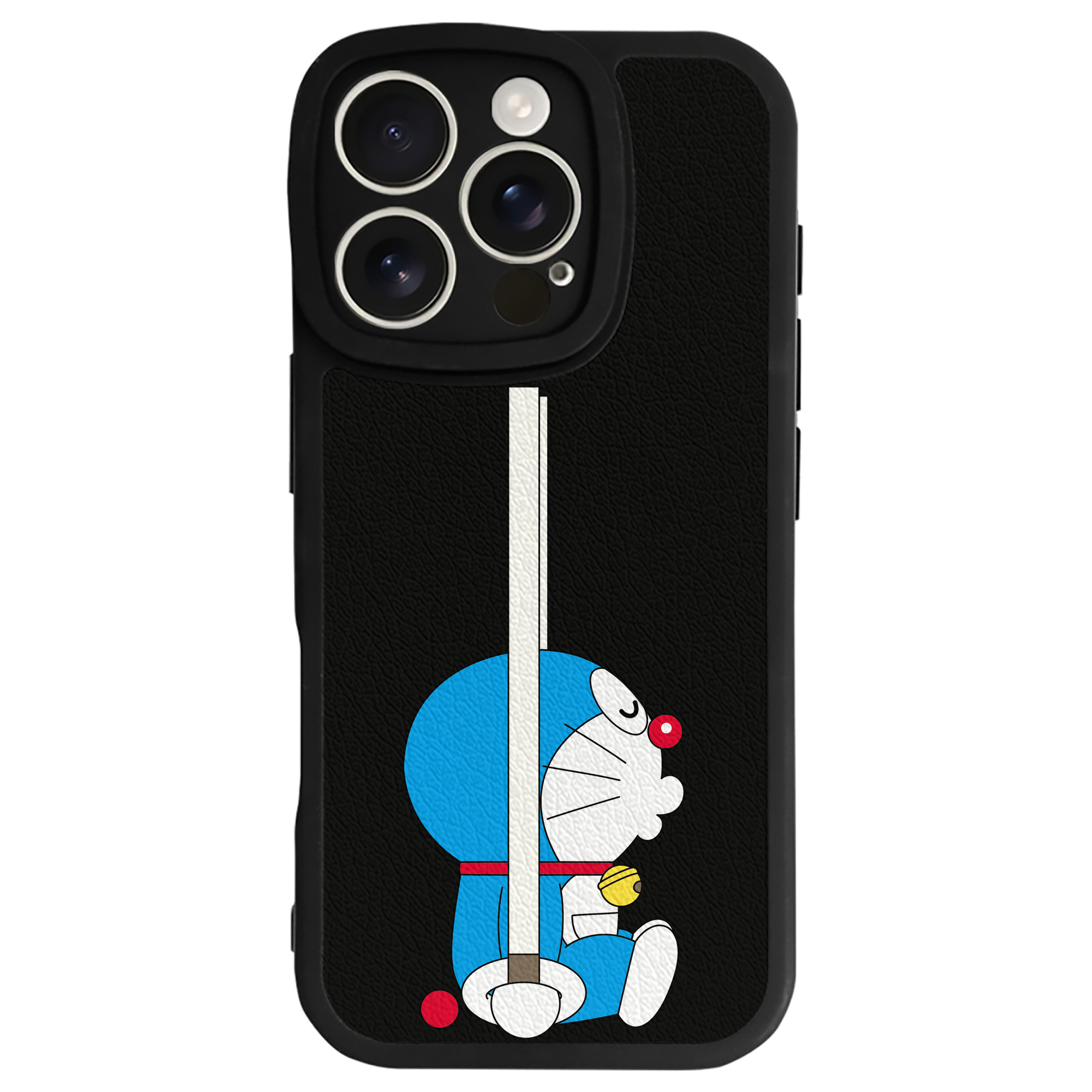 （画像用） ドラえもん Doraemon 【iPhone 16シリーズ対応】シリコンスマホケース（レザー調） 材質：シリコン